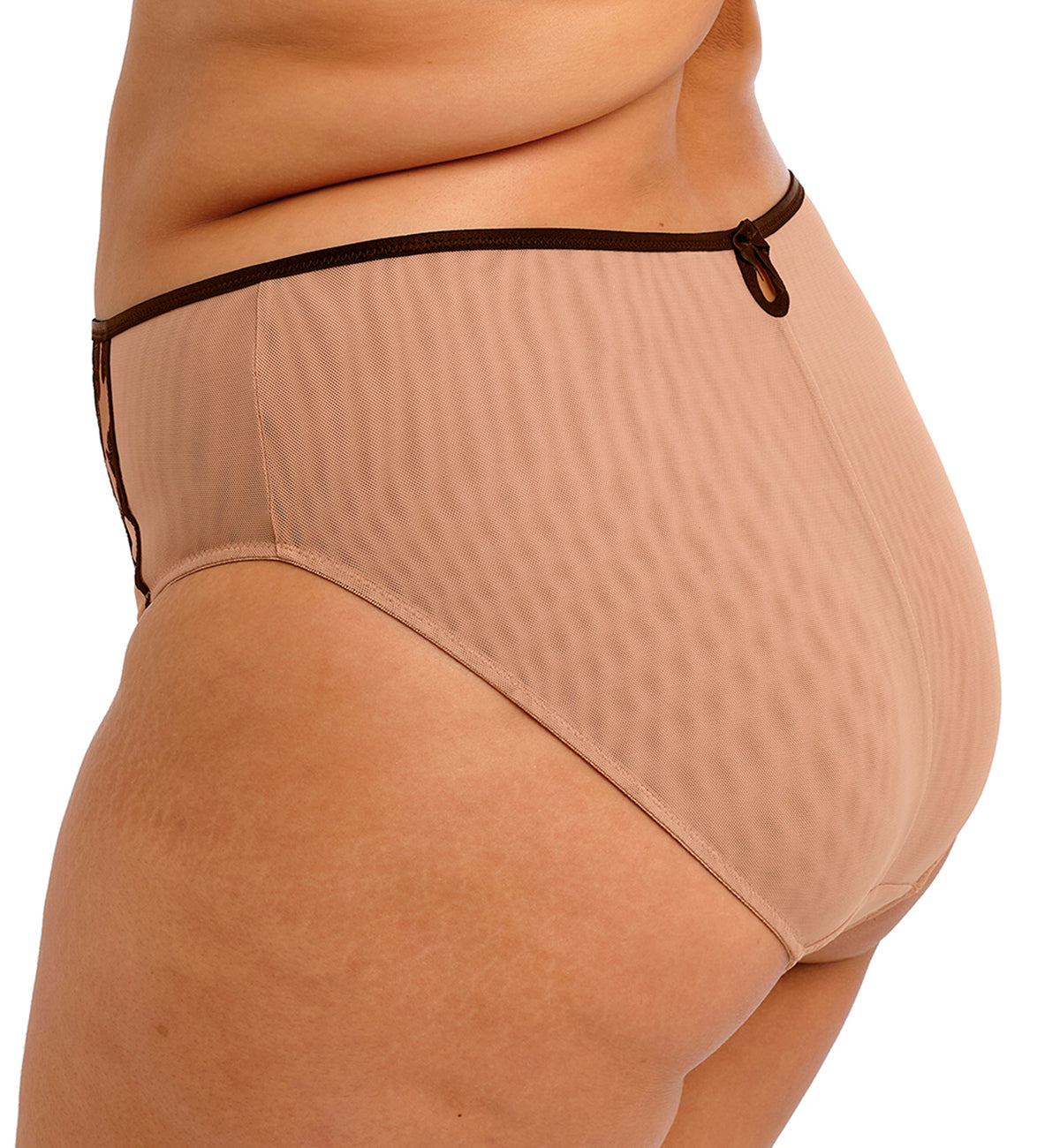Elomi Teagan Matching High Leg Brief (302653),Small,Cafe Au Lait - Cafe Au Lait,Small