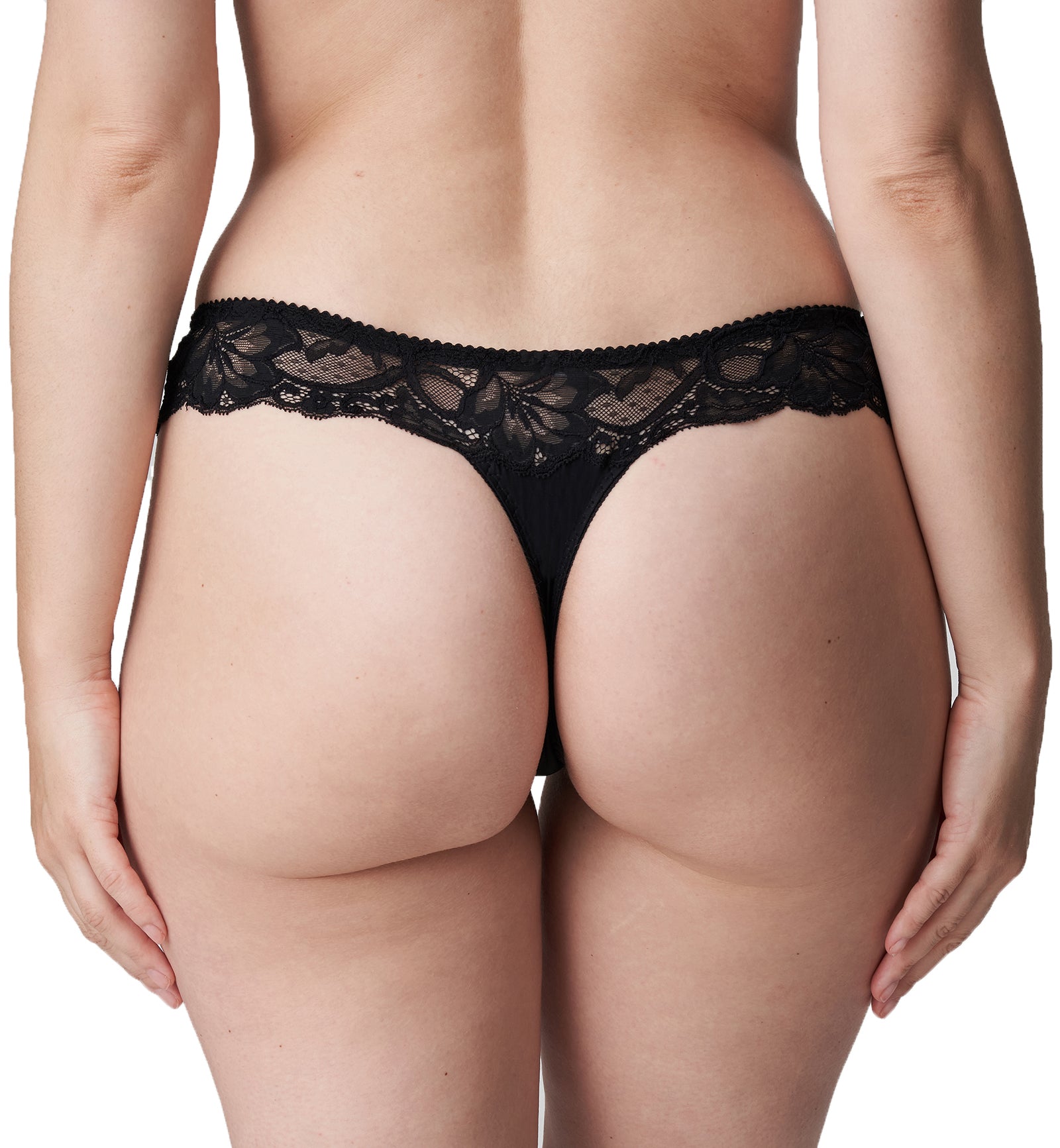 PrimaDonna Madison Matching Thong (0662125),Small,Black - Black,Small