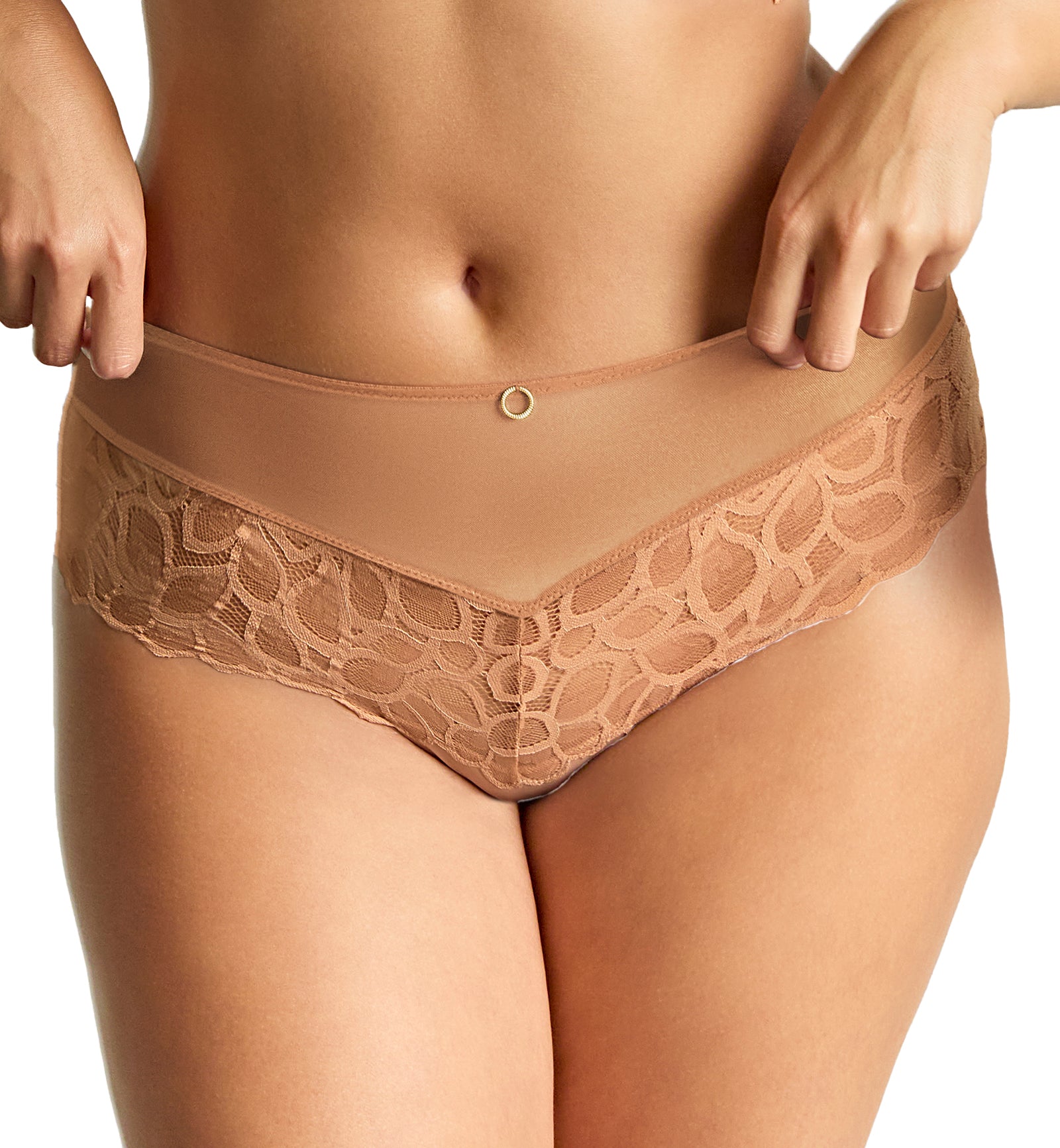 Panache Allure Deep Brief (10764),XS,Honey - Honey,XS
