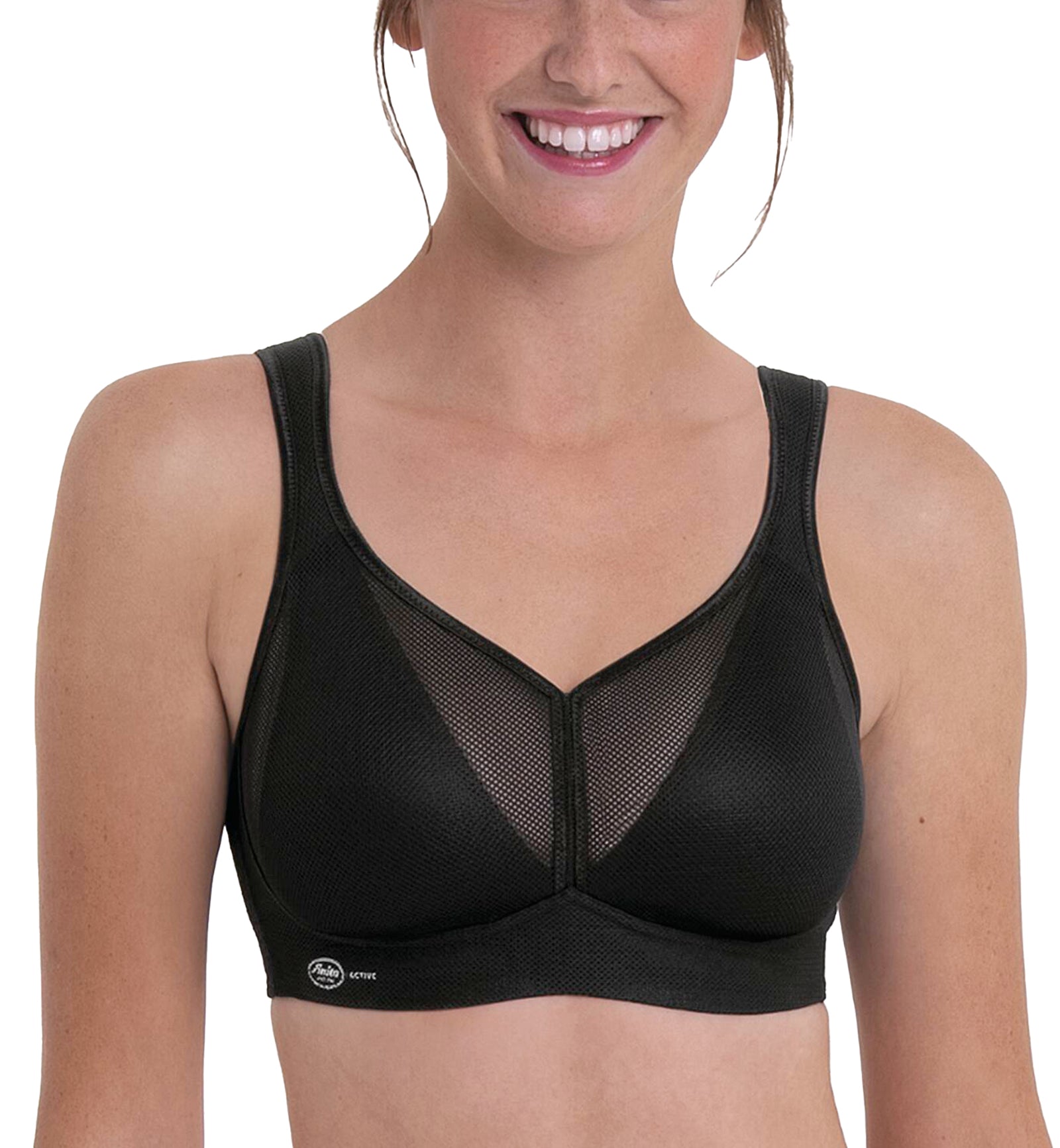 Anita Active Air Control Delta Pad Sports Bra (5544),30D,Black - Black,30D
