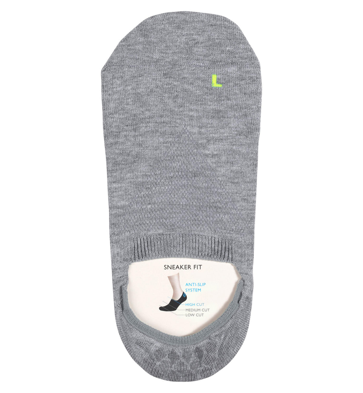 FALKE Cool Kick Invisible Socks (46296),6.5/7.5,Light Grey - Light Grey,6.5/7.5