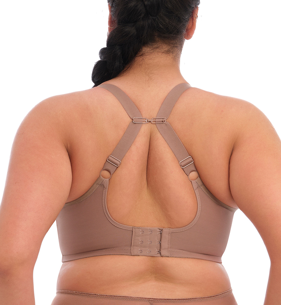 Elomi Matilda Banded Plunge Underwire Bra (8900),32H,Clove - Clove,32H