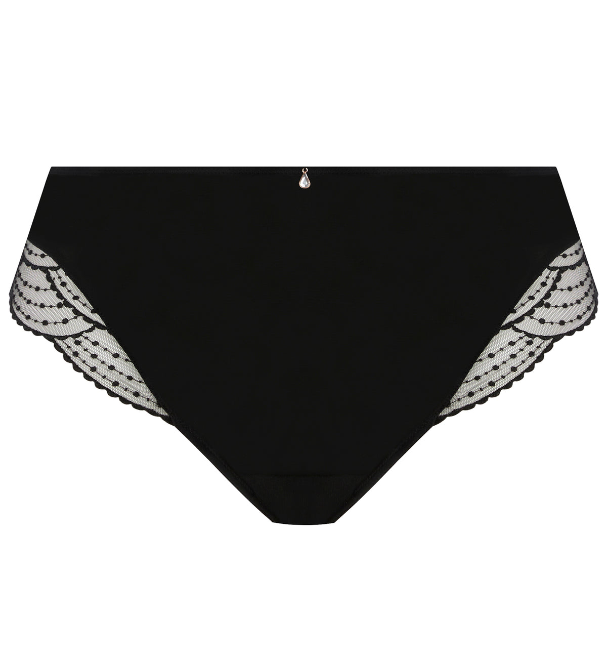 Elomi Priya Matching Full Brief Panty (4555),Medium,Black - Black,Medium