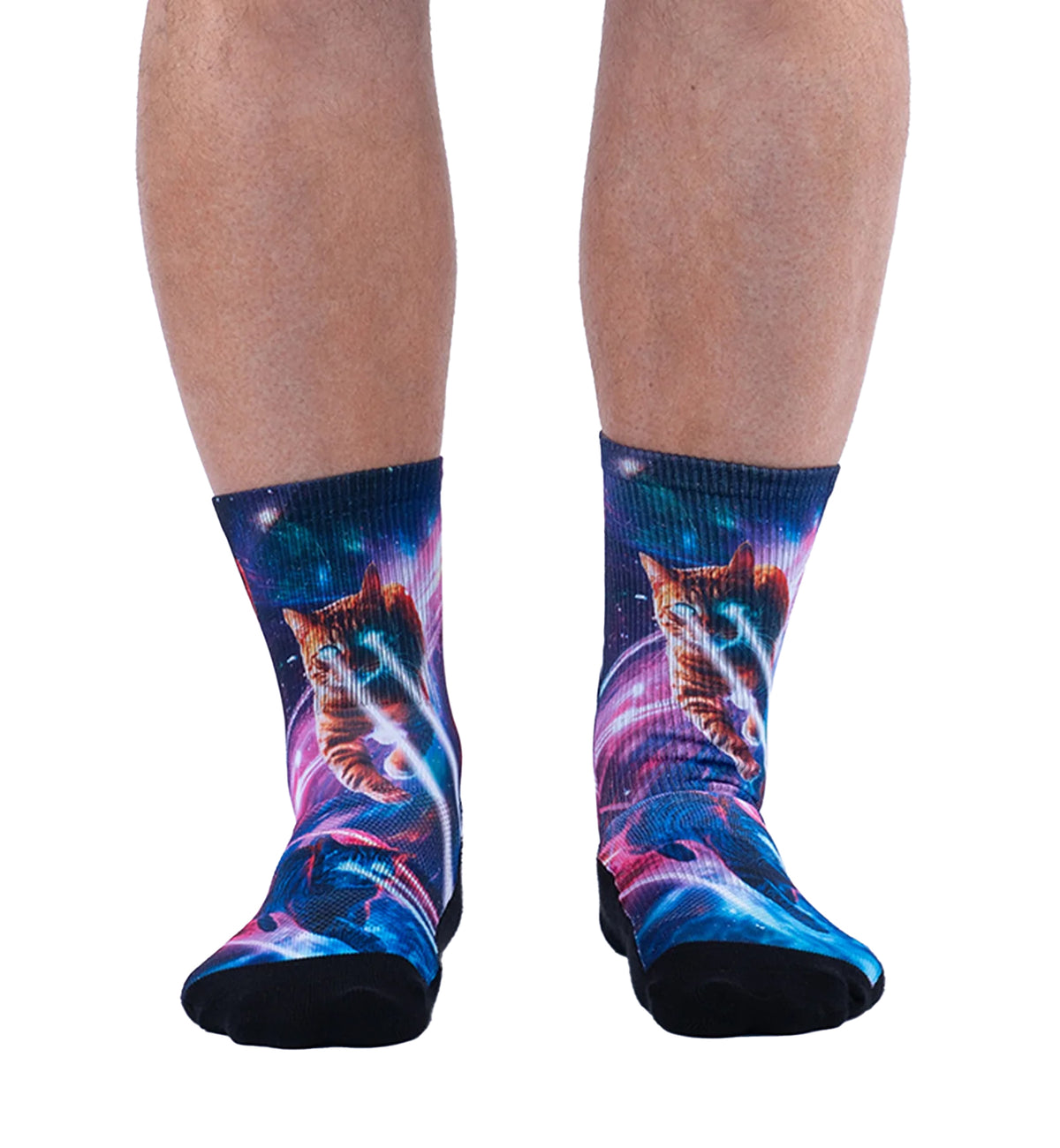 SOCK it to me Athletic Printed Performance Crew Socks (AP0001),Laser Cats - Laser Cats,One Size