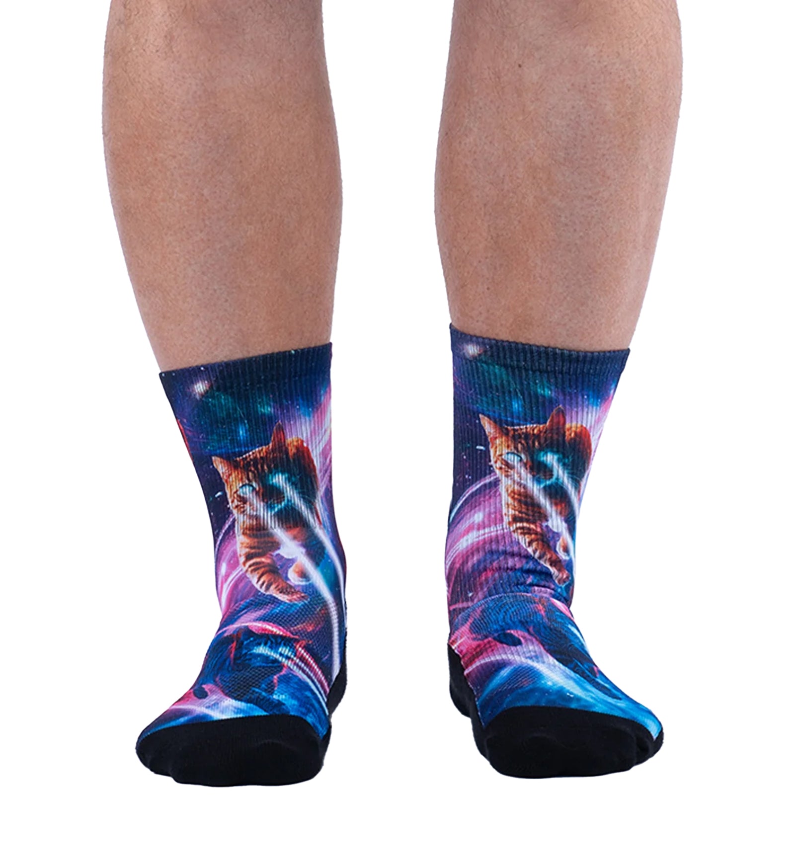 SOCK it to me Athletic Printed Performance Crew Socks (AP0001),Laser Cats - Laser Cats,One Size