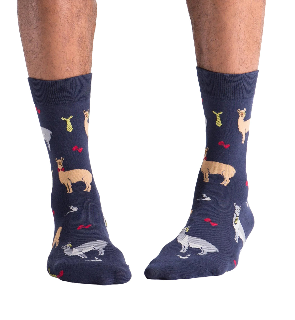 SOCK it to me Men's Crew Socks (mef0142),Llama Drama - Llama Drama,One Size