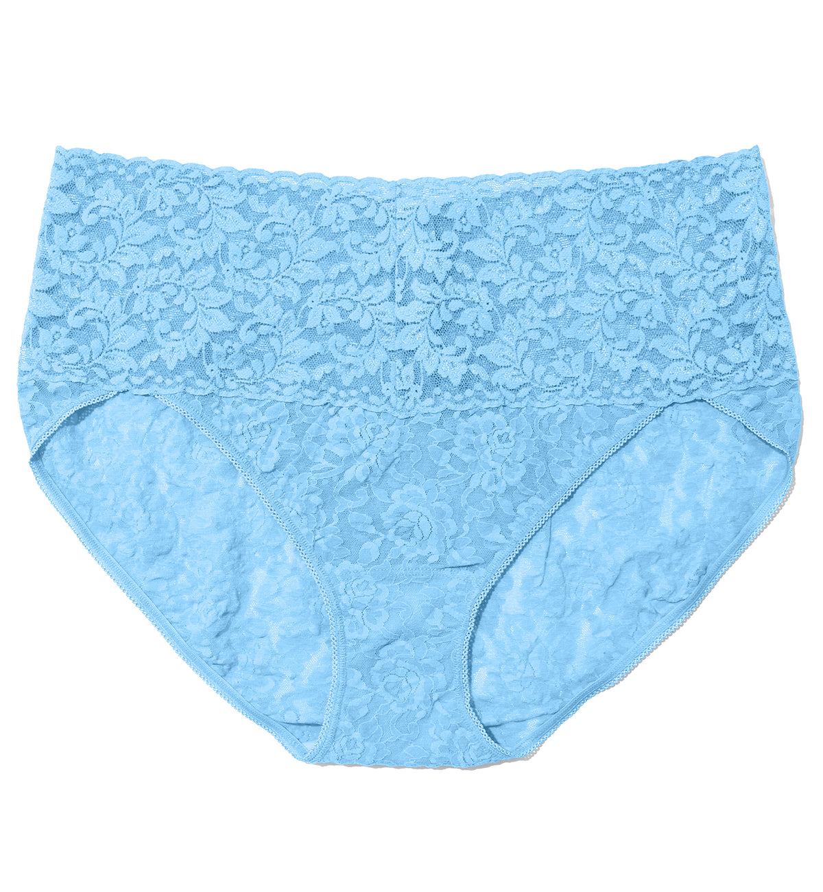 Hanky Panky Retro Lace V-kini PLUS (9K2124X),1X,Partly Cloudy - Partly Cloudy,1X