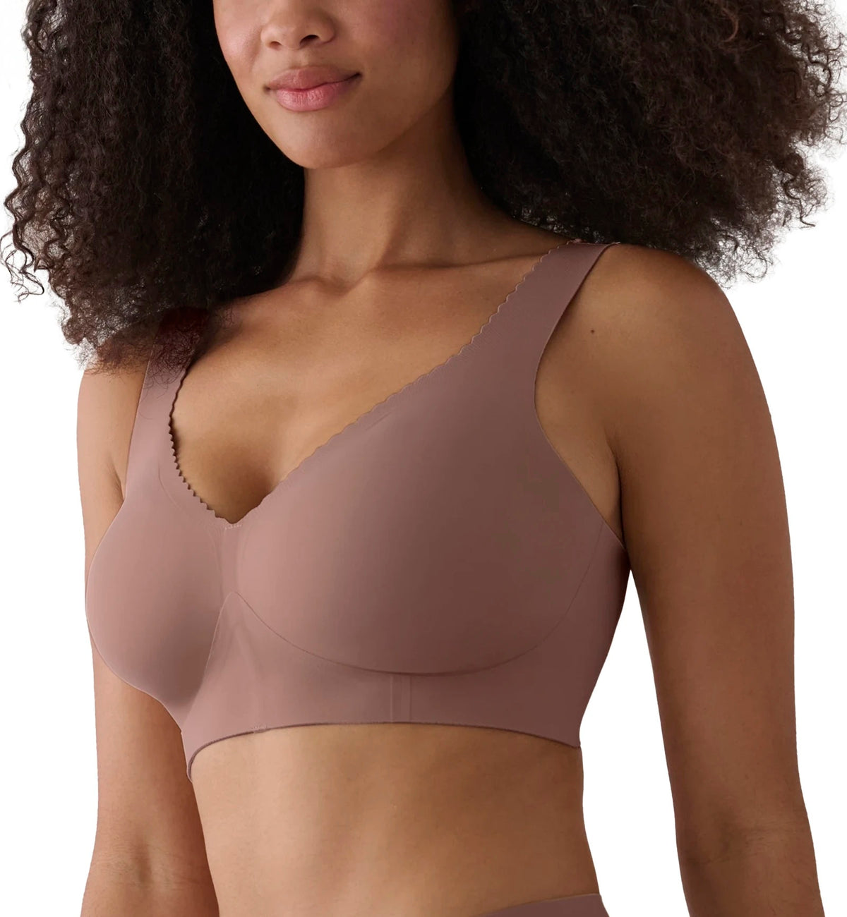 Evelyn & Bobbie EVELYN Deep V-Neck Bralette (1834),Small,Willow - Willow,Small