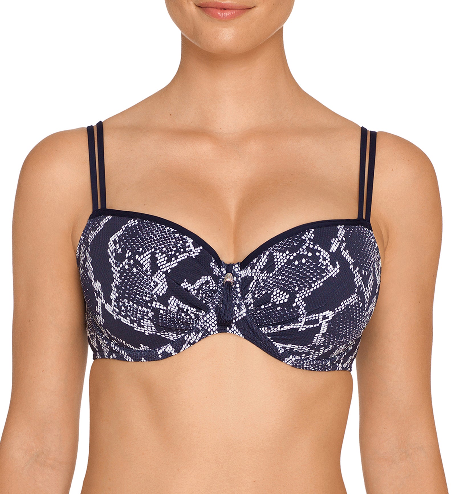 PrimaDonna Kala Padded Balcony Underwire Bikini Top (4003916),32H,Water Blue - Water Blue,32H