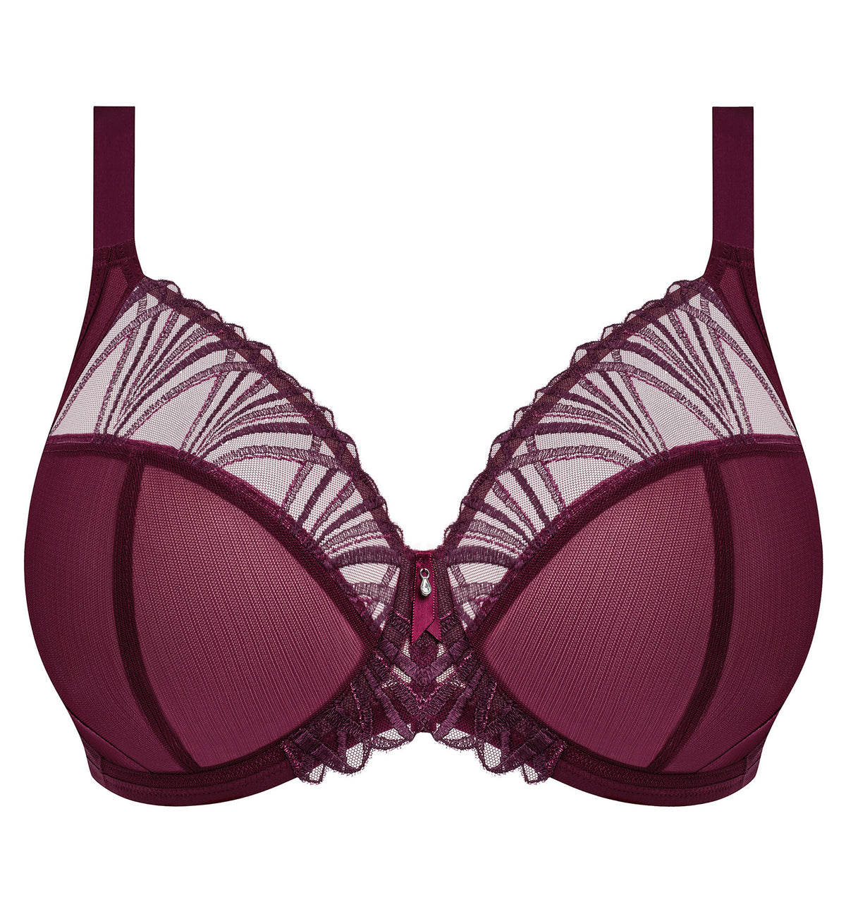 Elomi Reja Underwire Plunge Bra (303102),32GG,Fig - Fig,32GG