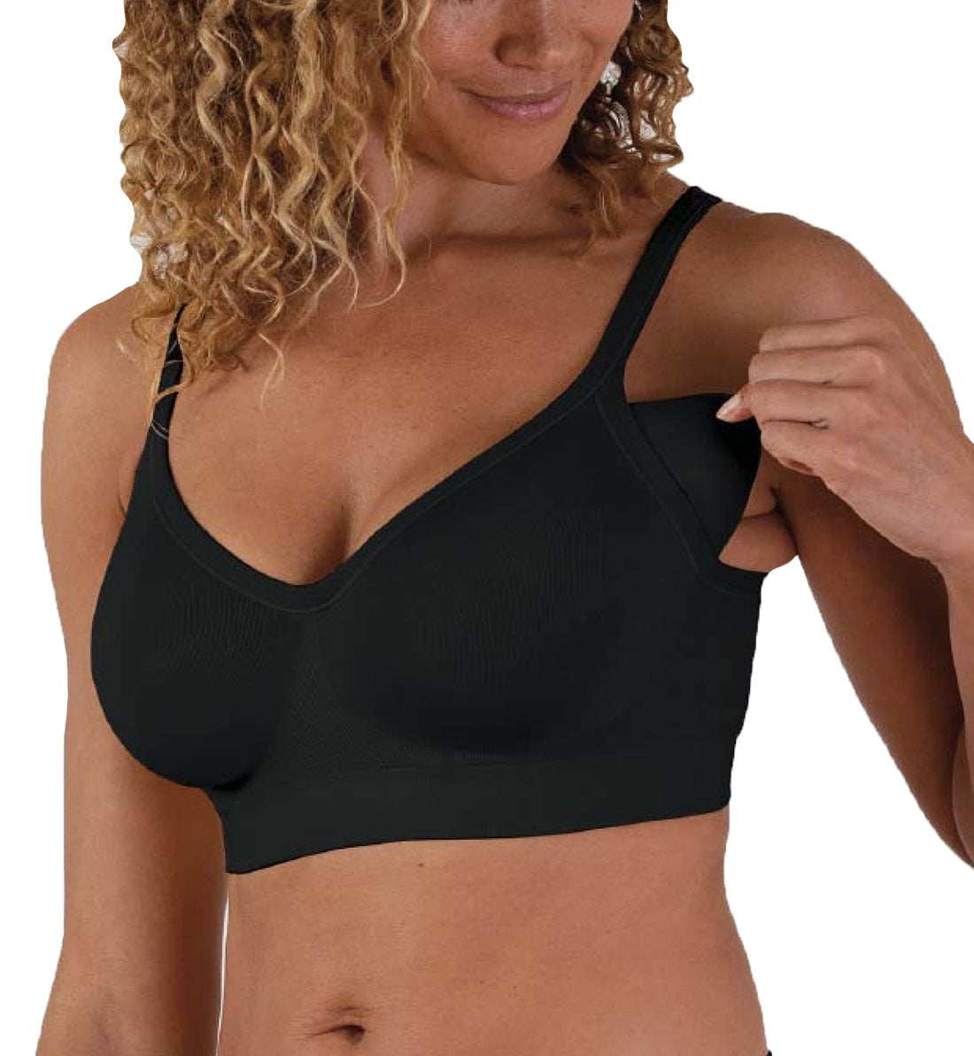 BRAVADO! DESIGNS Everyday Pose Underwire Bra (11018),Small,Black - Black,Small