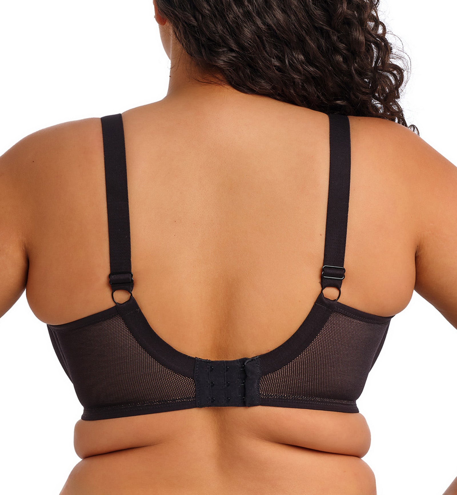 Elomi Kintai Underwire Plunge Bra (301202),32GG,Black - Black,32GG