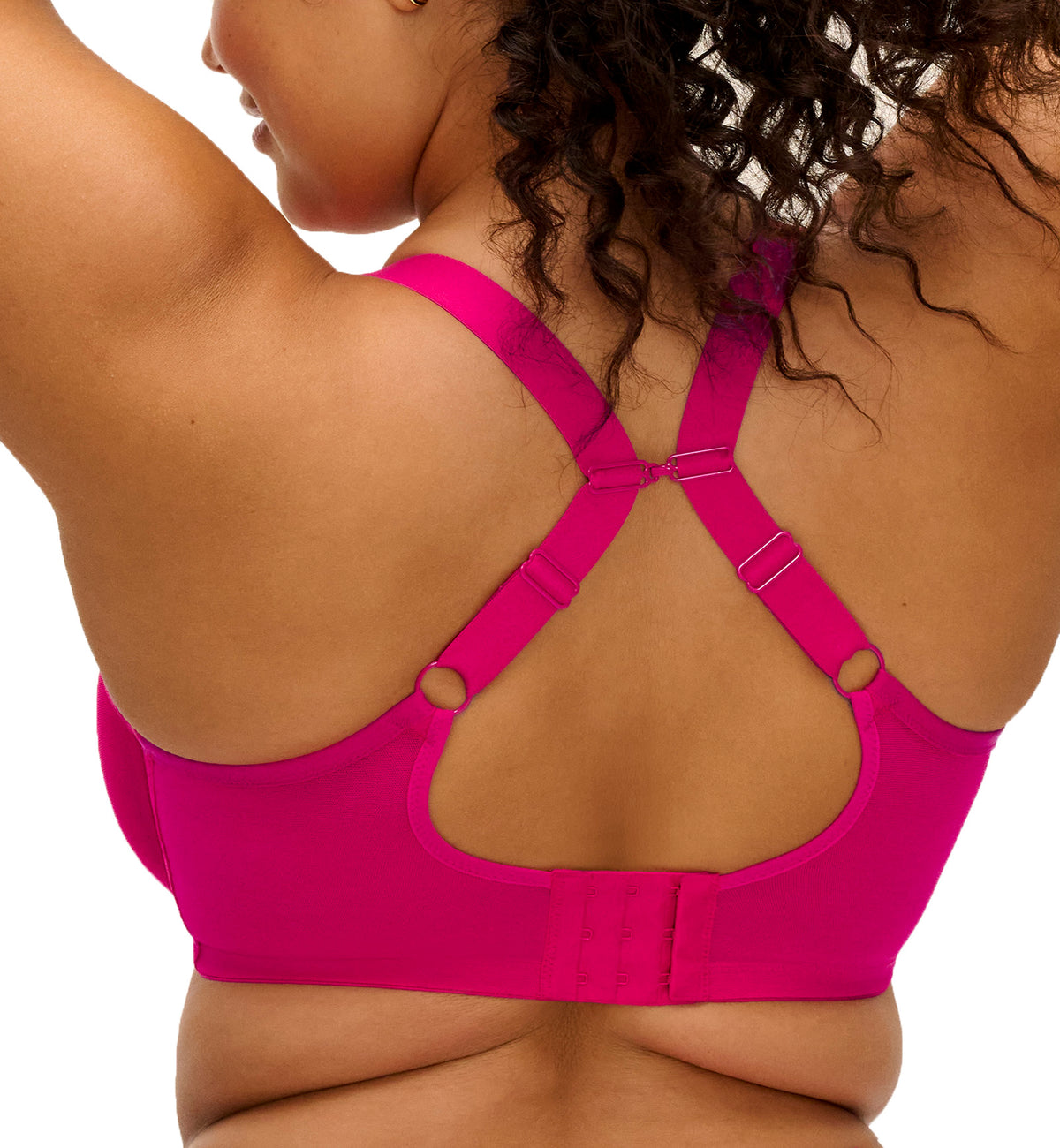 Elomi Matilda Banded Plunge Underwire Bra (8900),32G,Hot Pink - Hot Pink,32G