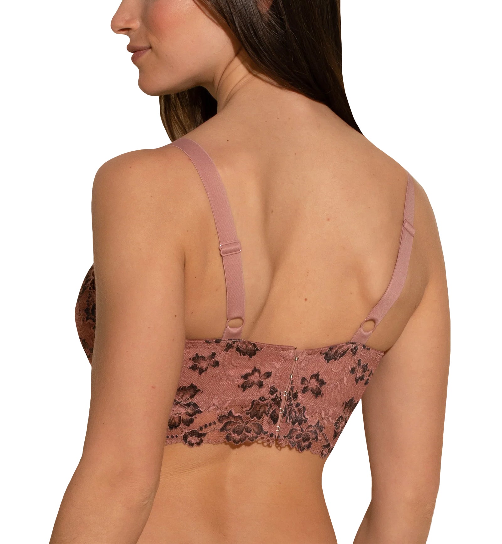 Cosabella Savona Curvy Longline Bralette (SAVON1382),Small,Tunisia/Black - Tunisia/Black,Small