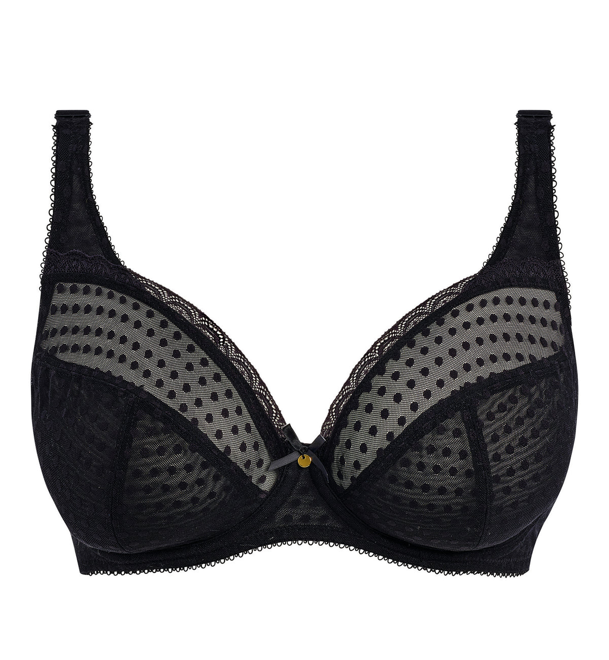 Freya Spot Light Plunge Underwire Bra (403905),28E,Black - Black,28E