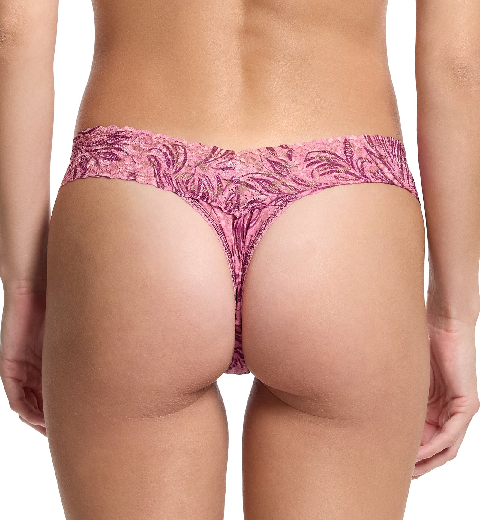 Hanky Panky Signature Lace Printed Low Rise Thong (PR4911P),In The Jungle - In The Jungle,One Size