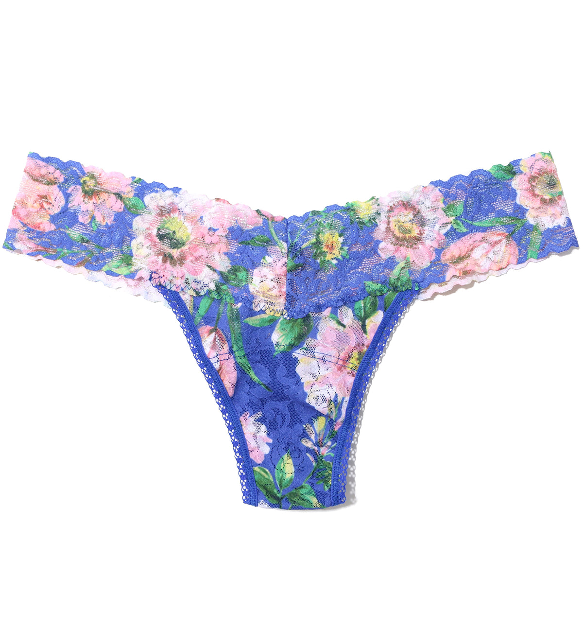 Hanky Panky Signature Lace Printed Low Rise Thong (PR4911P),Happy Place - Happy Place,One Size