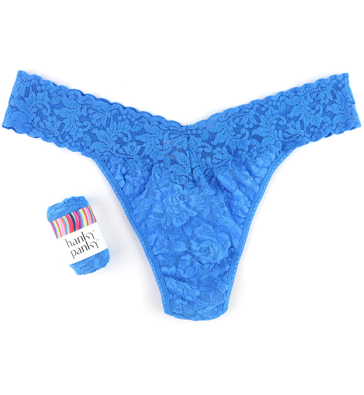 Hanky Panky Signature Lace Original Rise Thong (4811P),Laguna - Laguna,One Size