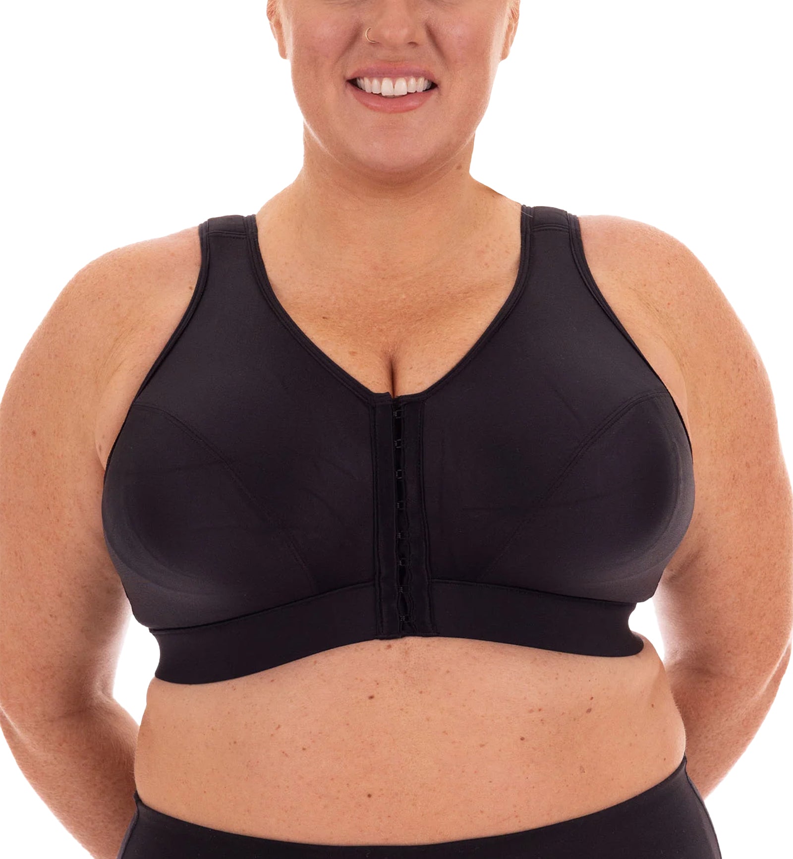 New seamed printed strap detail sports bra that supports you every