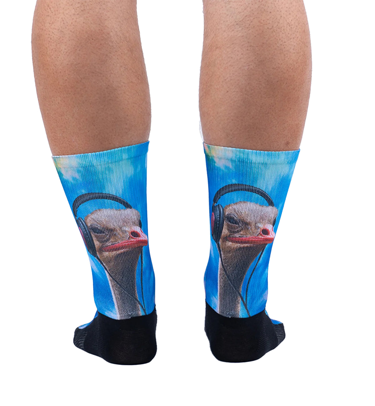 SOCK it to me Athletic Printed Performance Crew Socks (AP0016),That's a Bit of Ostrich - That's a Bit of Ostrich,One Size
