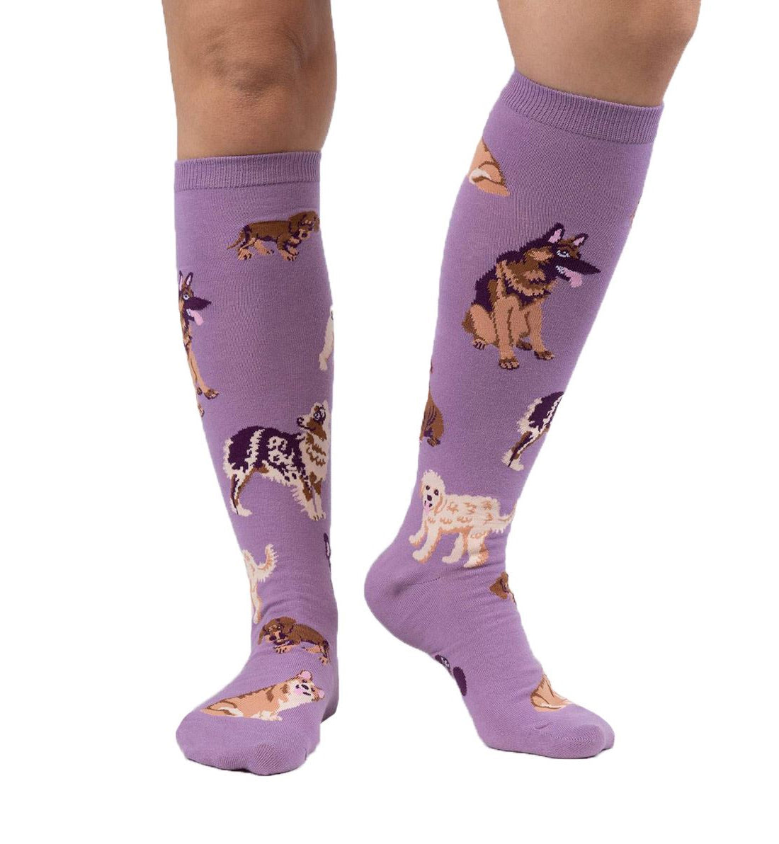 SOCK it to me Unisex Knee High Socks (F0523),Stay Pawsitive - Stay Pawsitive,One Size