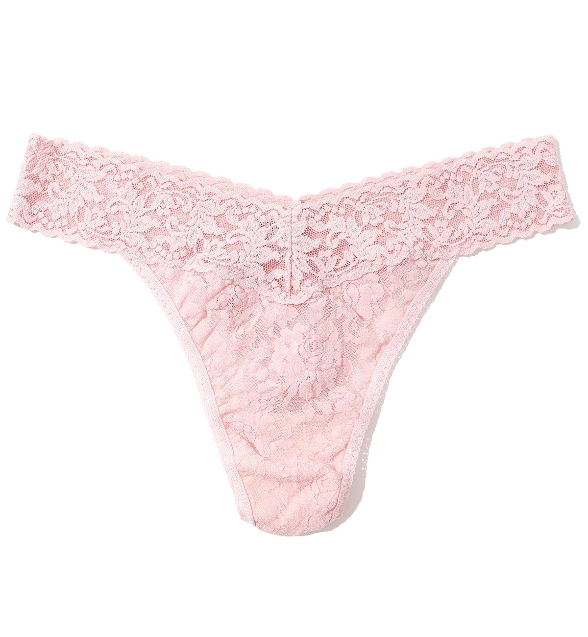 Hanky Panky Signature Lace Original Rise Thong (4811P),Blushing Rose - Blushing Rose,One Size
