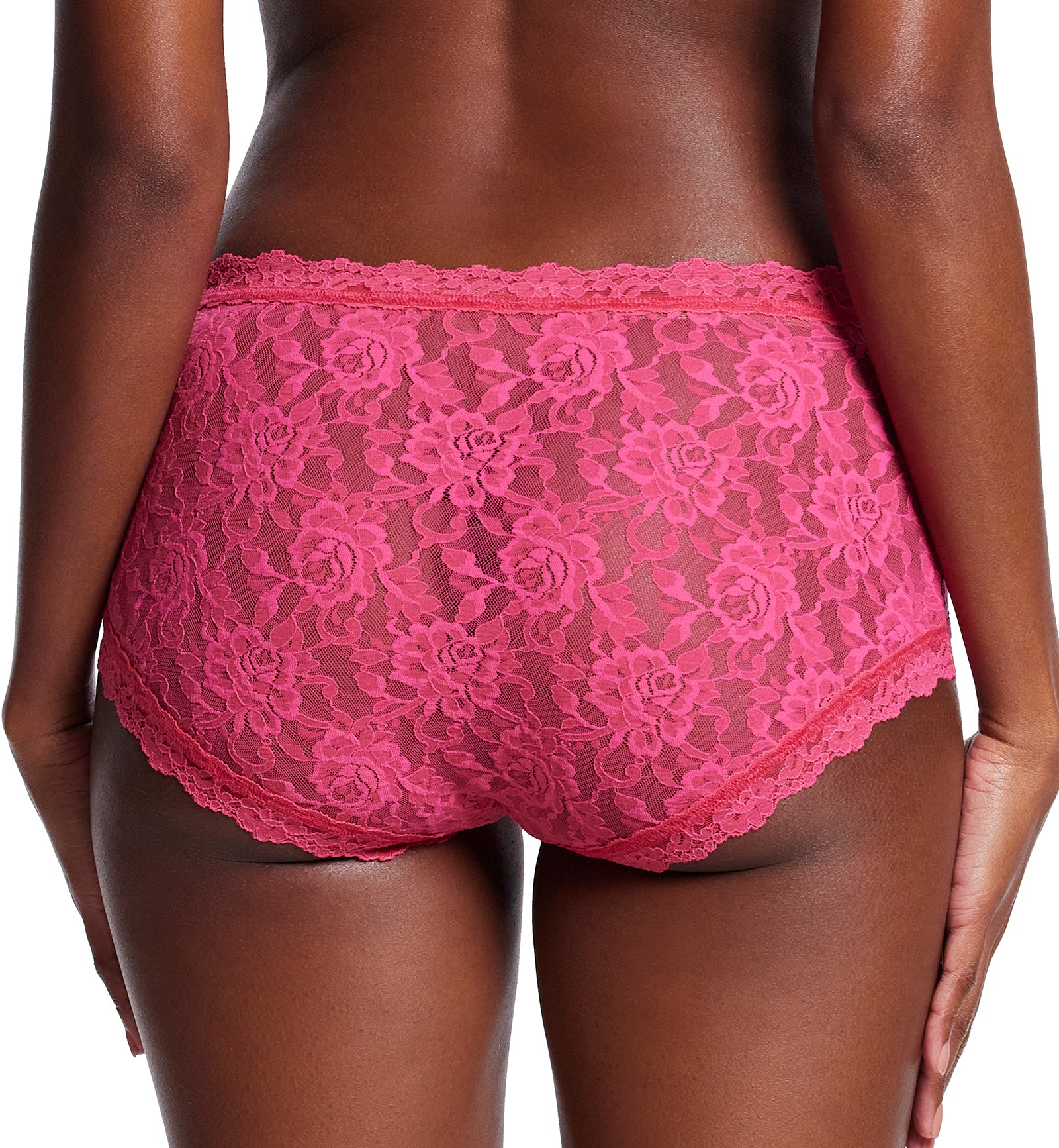 Hanky Panky Signature Lace High Rise Boyshort (481292),XS,Morning Glory - Morning Glory,XS