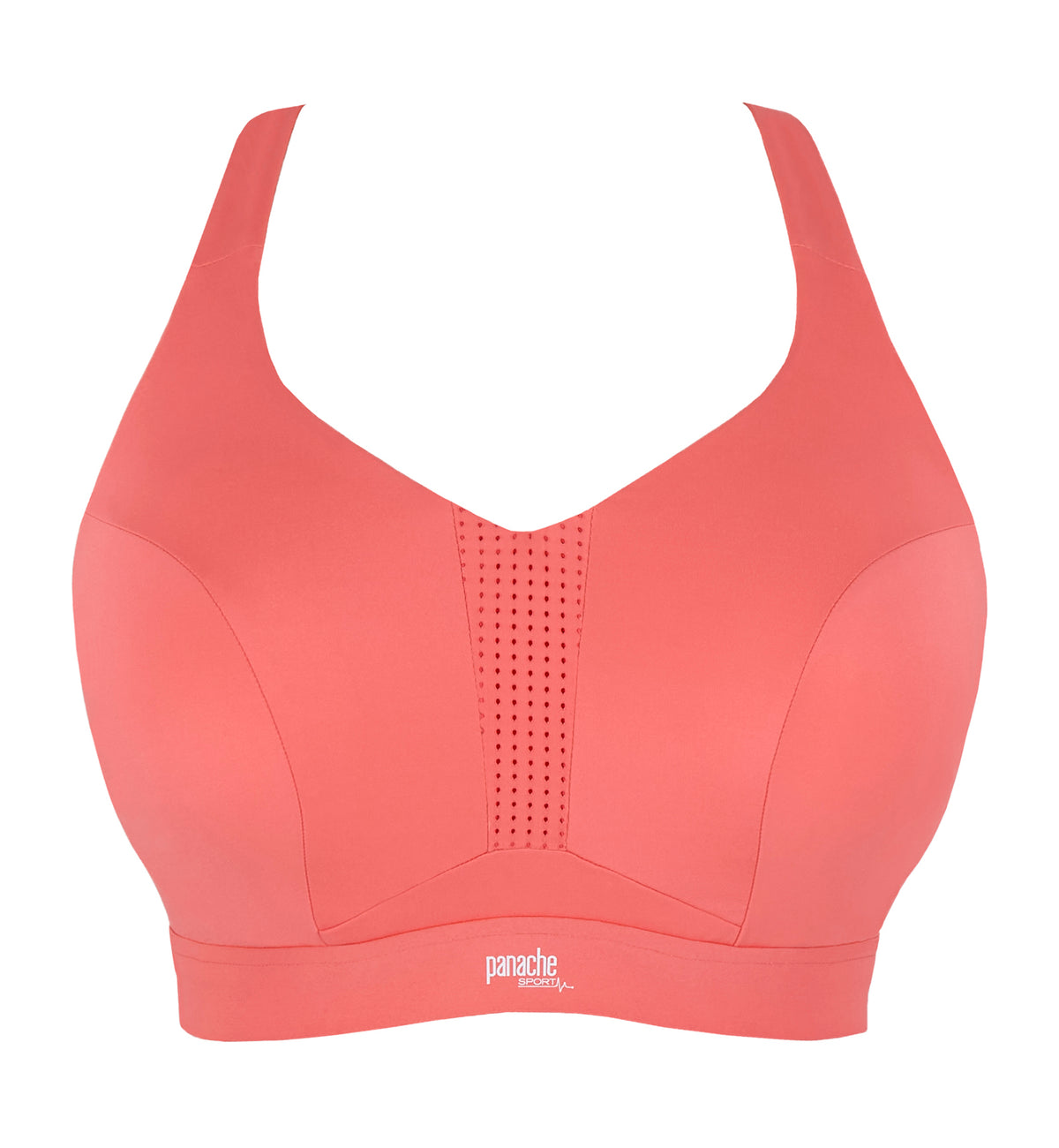 Panache Endurance Ultra Perform Non-padded Underwire Sports Bra (5022),28DD,Grapefruit - Grapefruit,28DD
