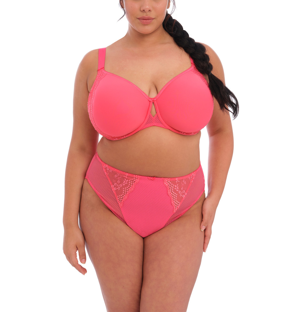 Elomi Charley Matching High Leg Brief (4386),Medium,Honeysuckle - Honeysuckle,Medium