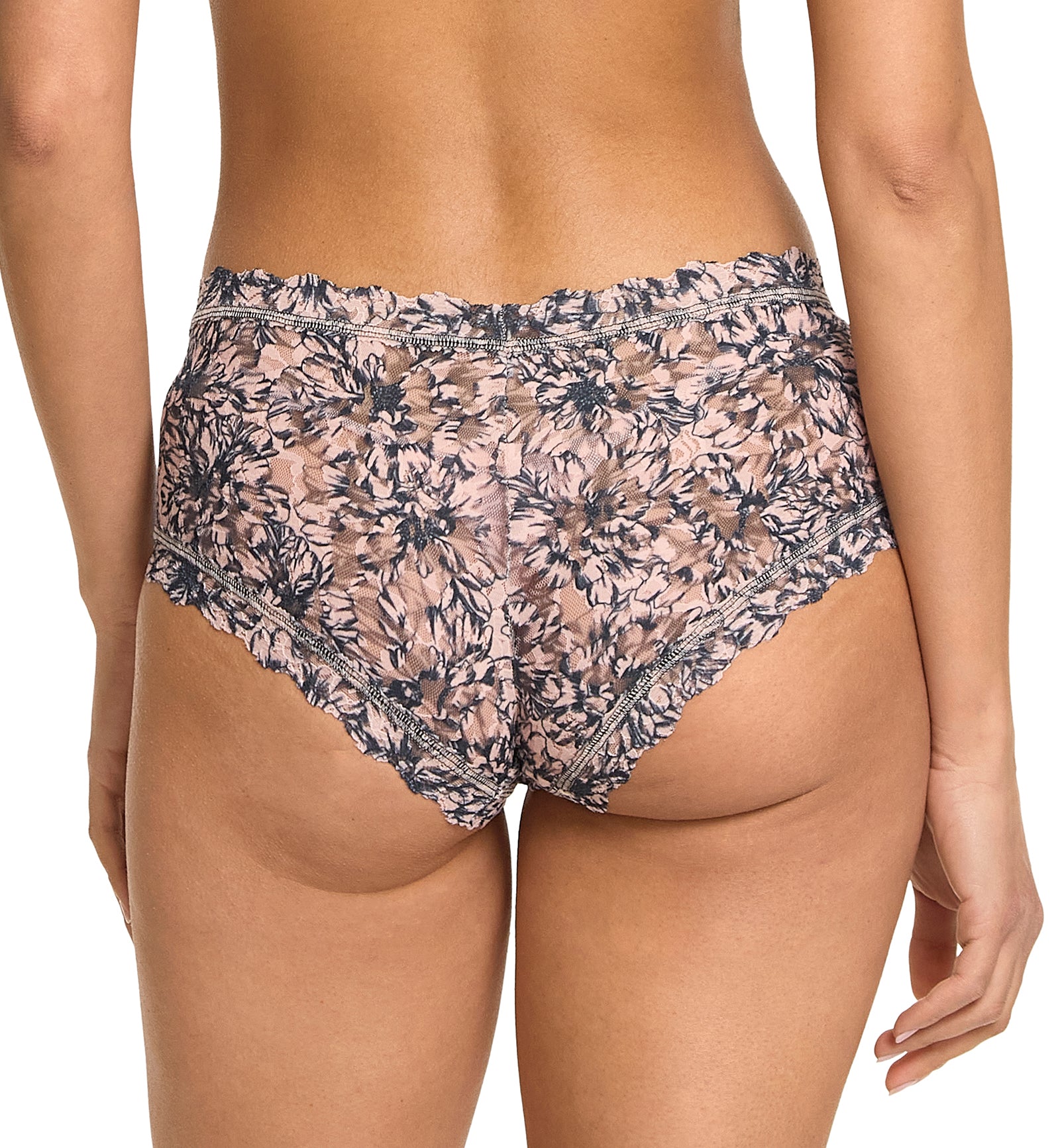 Hanky Panky Signature Lace Printed Boyshort (PR4812P),XS,Outline - Outline,XS