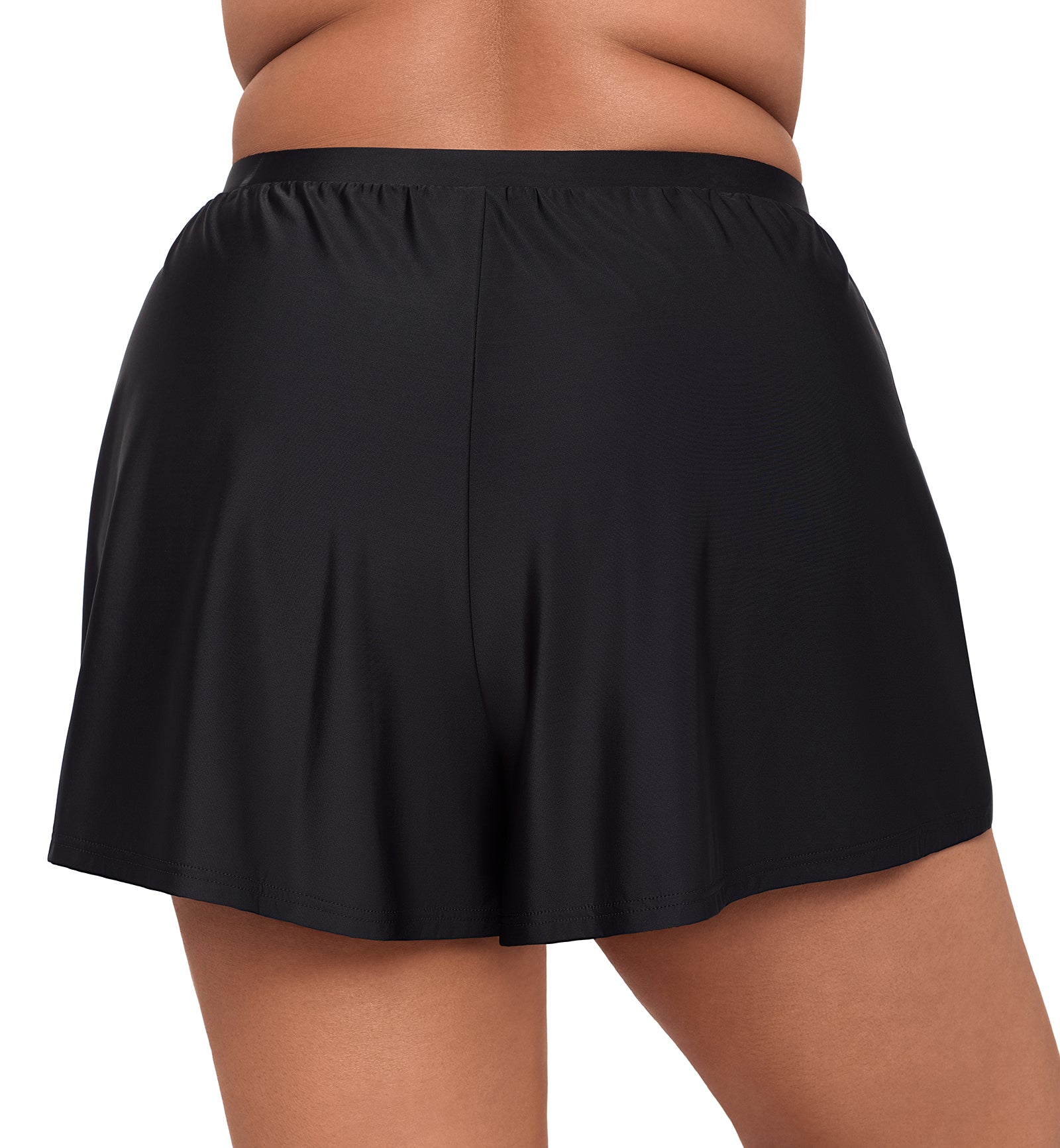 Miraclesuit Plus Size Swim Shorts (6518805W),16,Black - Black,16W