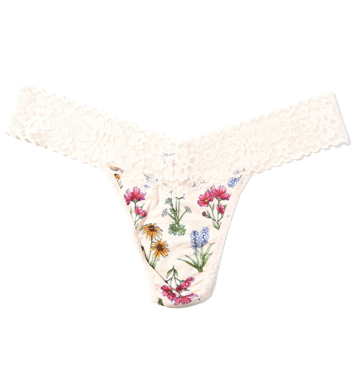 Hanky Panky Printed DreamEase Low Rise Thong (PR681004),Flourish - Flourish,One Size