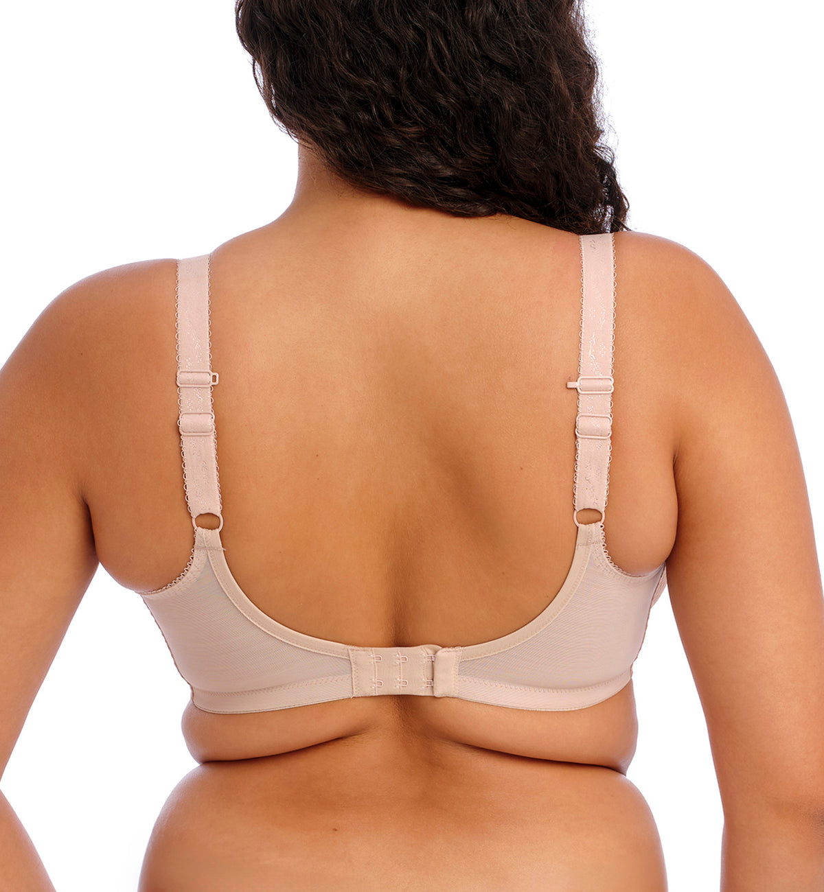 Elomi Charley Banded Stretch Lace Plunge Underwire Bra (4382),32GG,Fawn - Fawn,32GG