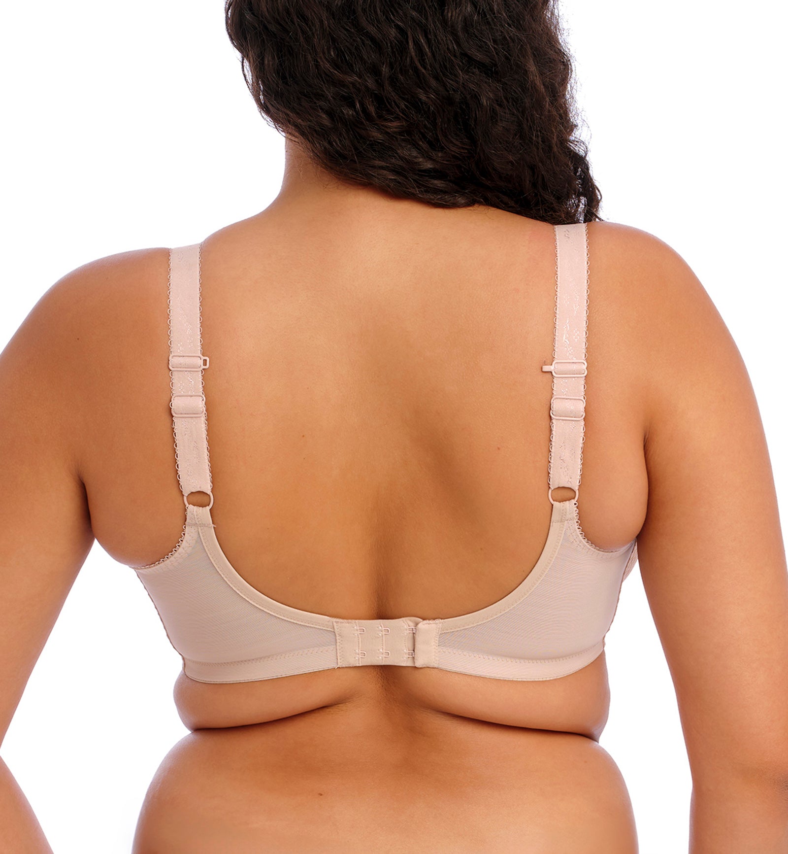 Elomi Charley Banded Stretch Lace Plunge Underwire Bra (4382),32GG,Fawn - Fawn,32GG