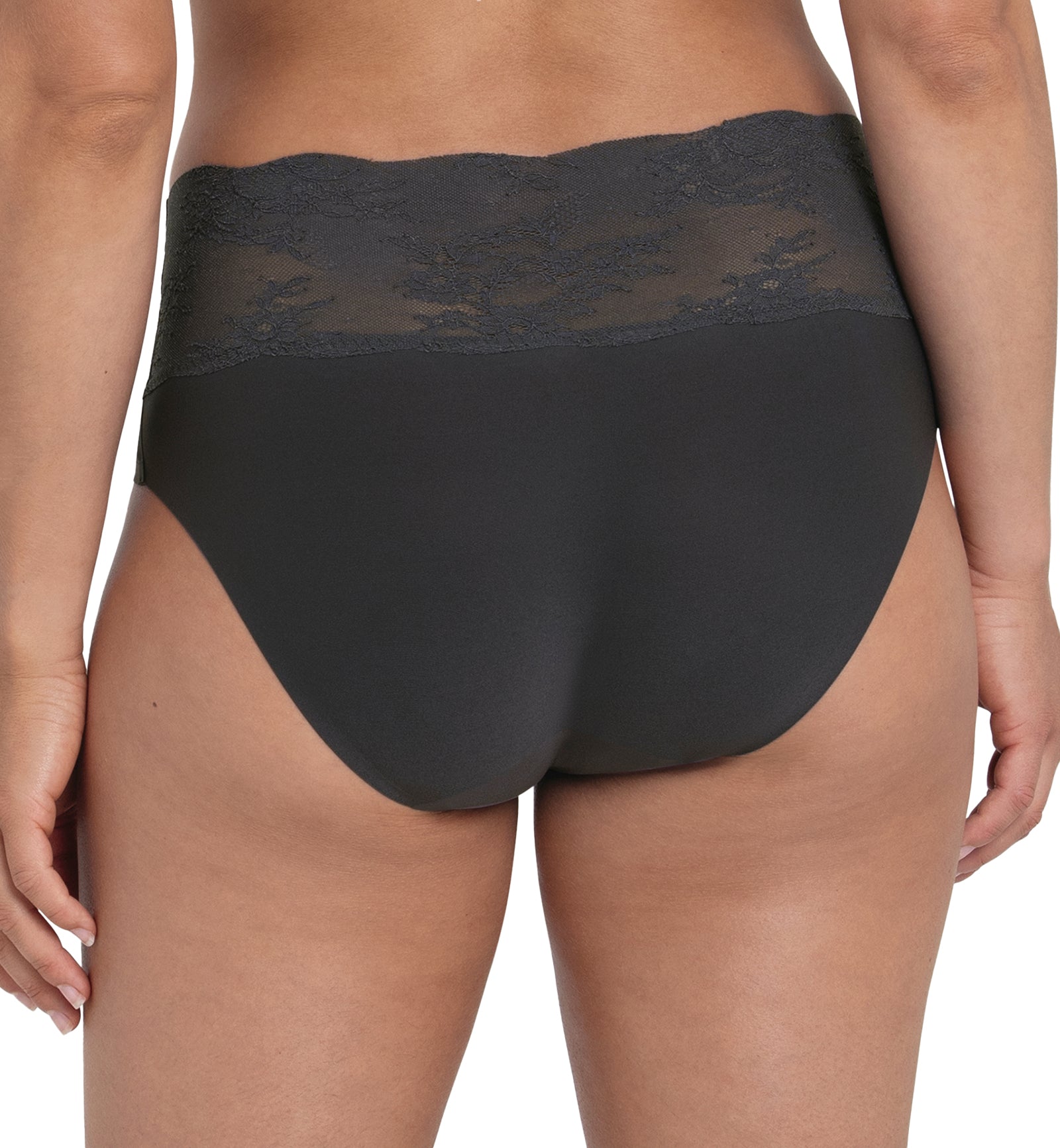 Anita Essential Lace High Waist Brief Panty (1304),Small,Anthracite - Anthracite,Small
