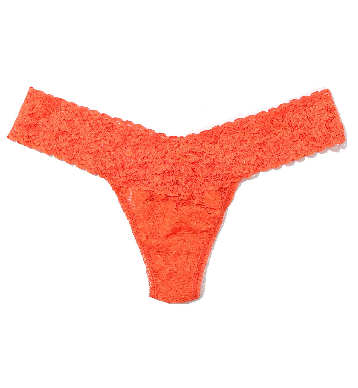 Hanky Panky Signature Lace Low Rise Thong (4911P),Orange Sparkle - Orange Sparkle,One Size