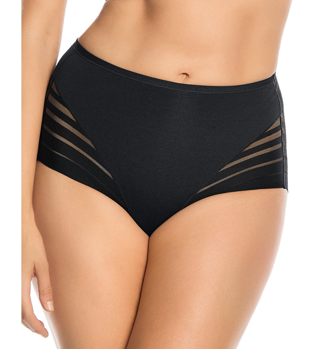 Leonisa Undetectable Comfy Compression Classic Panty (012903),Small,Black - Black,Small