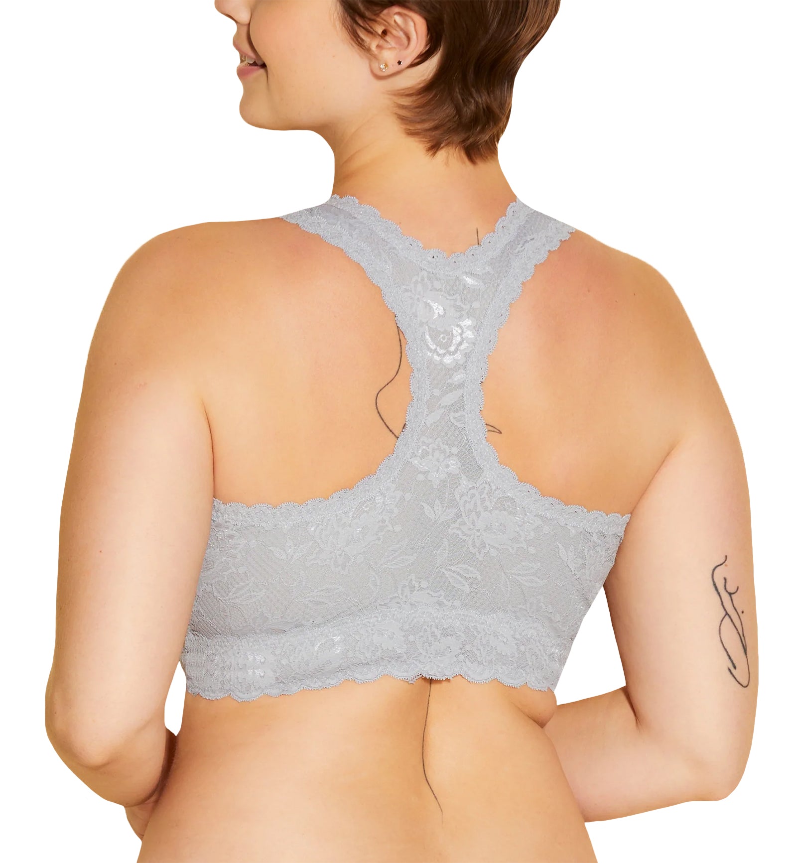 Cosabella NSN SUPER CURVY Racie Racerback Bralette (NEVER1365),XS,Dove Gray - Dove Gray,XS