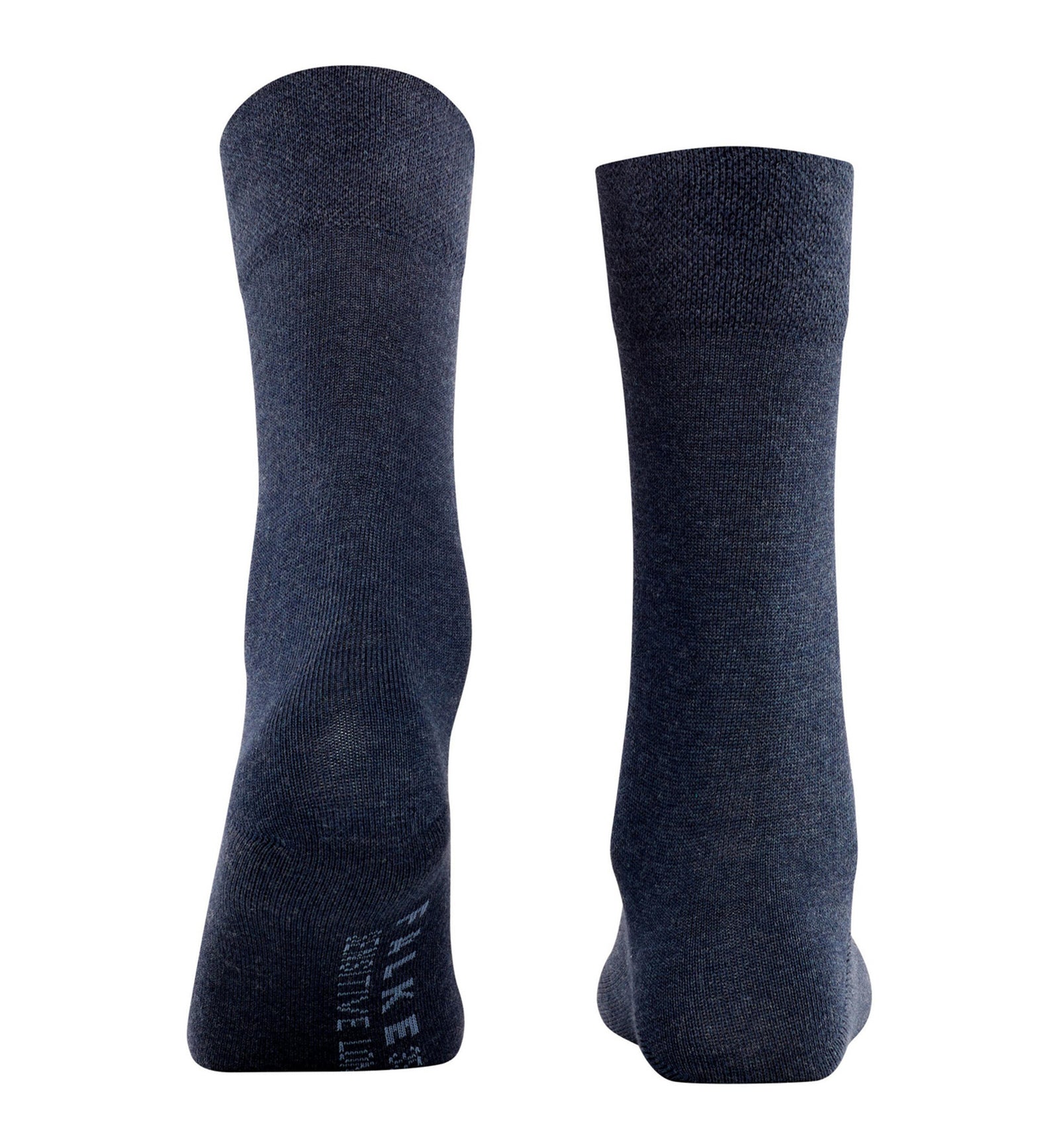 FALKE Sensitive London Crew Socks (46472),5/7.5,Navy Melange - Navy Melange,5/7.5