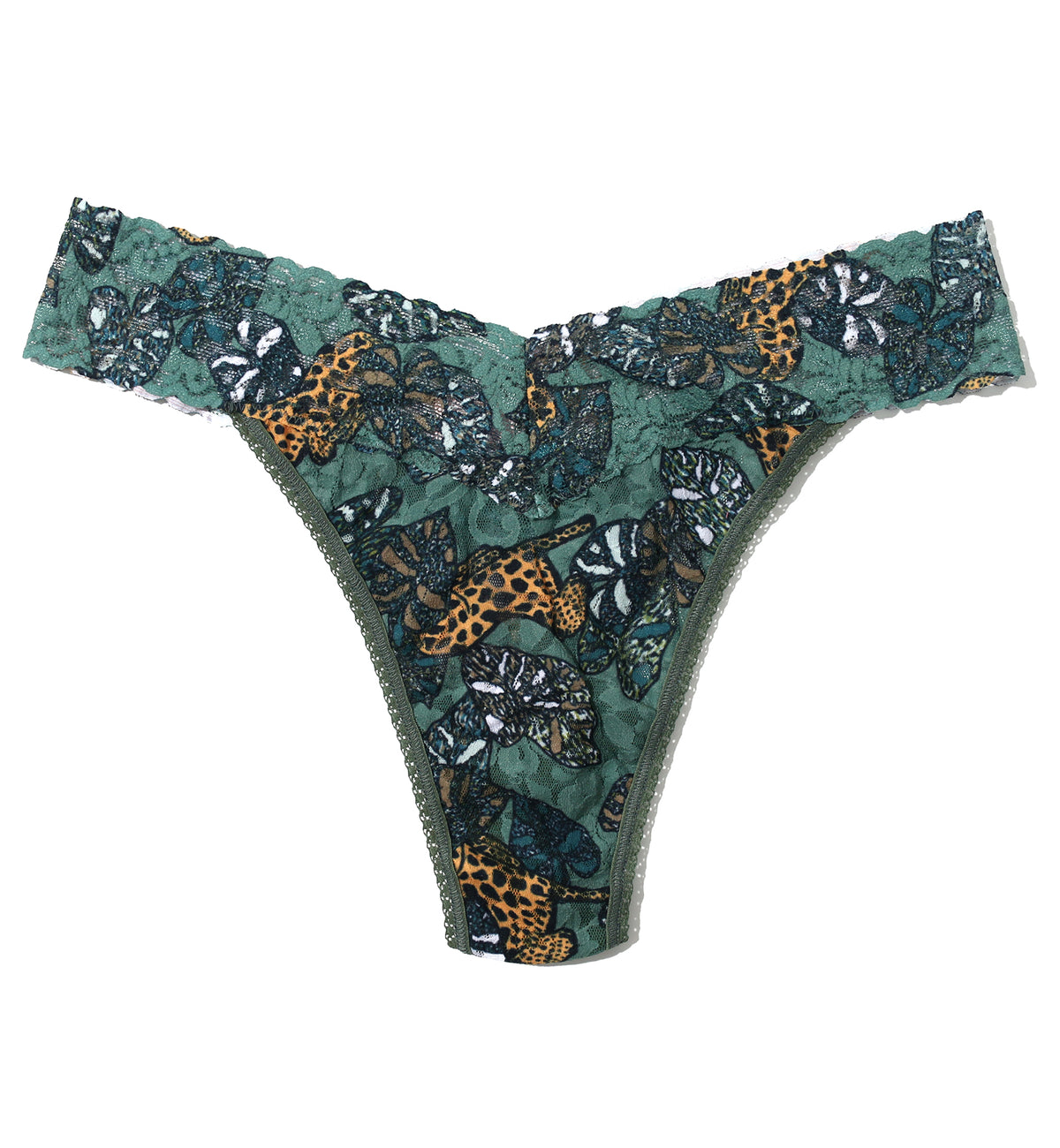 Hanky Panky Signature Lace Printed Original Rise Thong (PR4811P),Prowling - Prowling,One Size