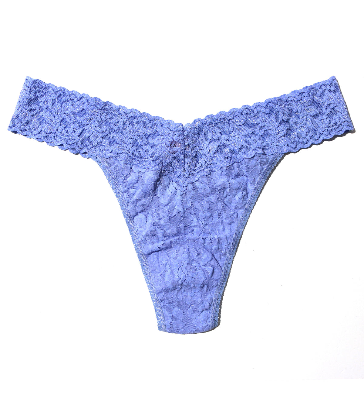 Hanky Panky Signature Lace Original Rise Thong (4811P),Cool Water Blue - Cool Water Blue,One Size