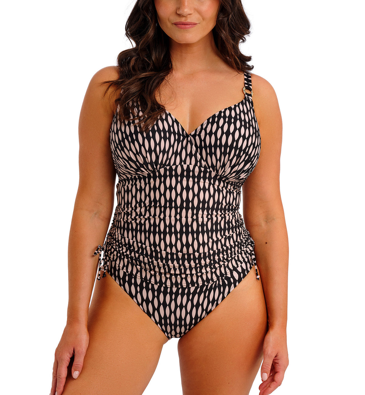 Fantasie Shell Bay Underwire Adjustable Side Tankini (506955),32F,Desert Blush - Desert Blush,32F