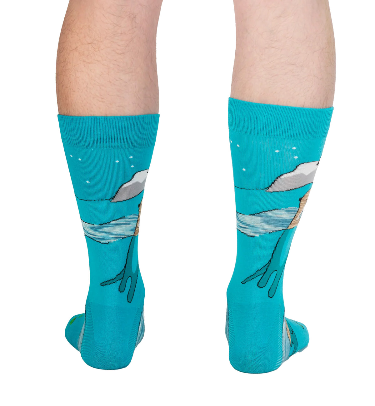 SOCK it to me Men's Crew Socks (MEF0619),Plays Well With Otters - Plays Well With Otters,One Size