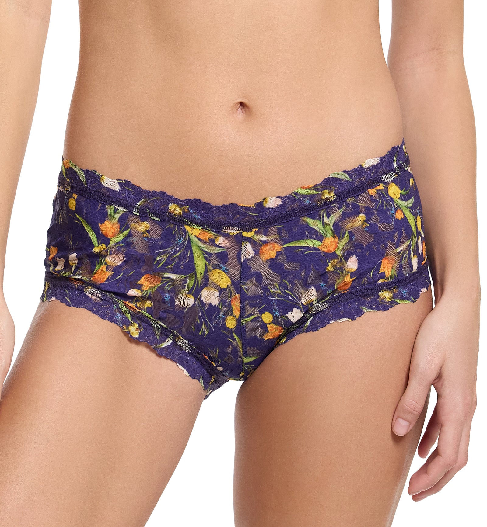 Hanky Panky Signature Lace Printed Boyshort (PR4812P),Small,Central Park - Central Park,Small