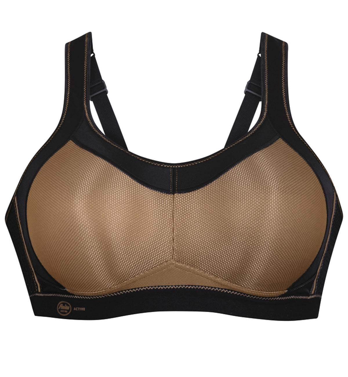 Anita Momentum Max Support Wireless Sports Bra (5529),32D,Gold - Gold,32D