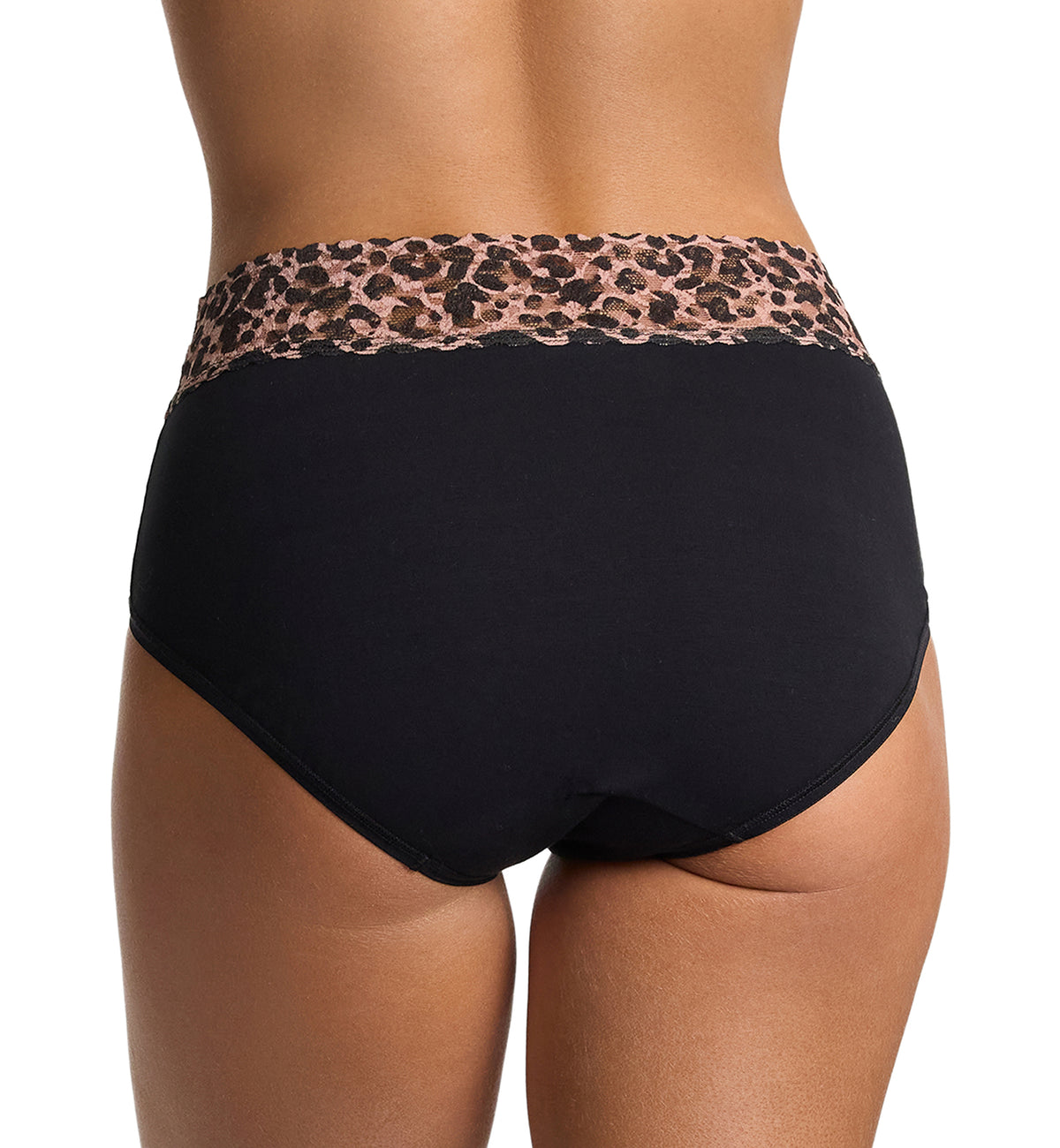 Hanky Panky Cotton-Spandex French Brief (892441),XS,Black/Walk On The Wild Side - Black/Walk On The Wild Side,XS