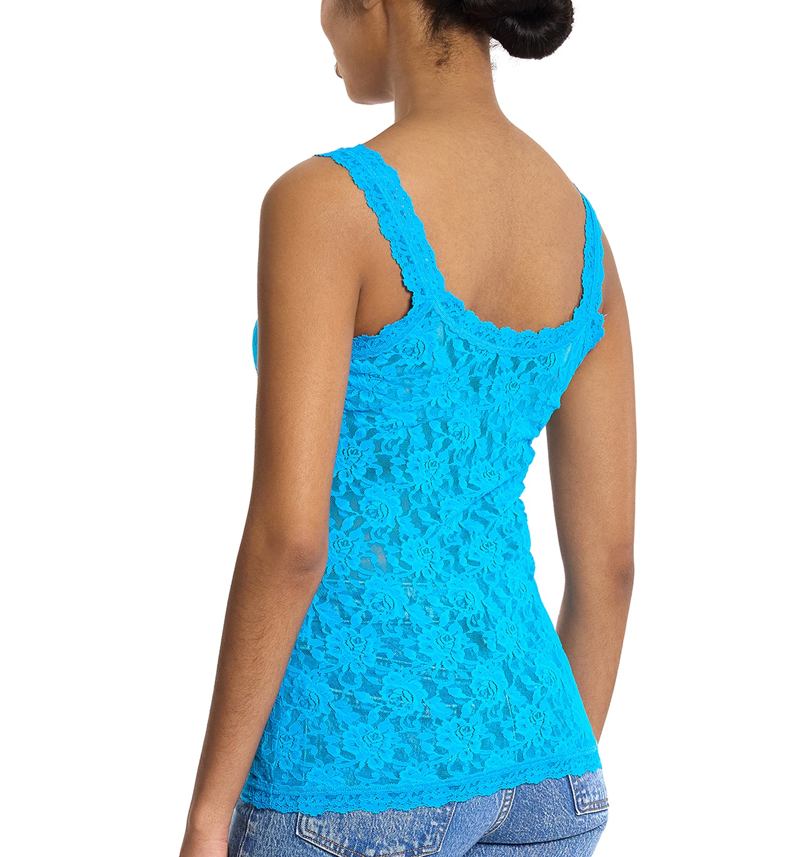 Hanky Panky Signature Lace Unlined Camisole (1390L),XS,Mediterranean Sea - Mediterranean Sea,XS