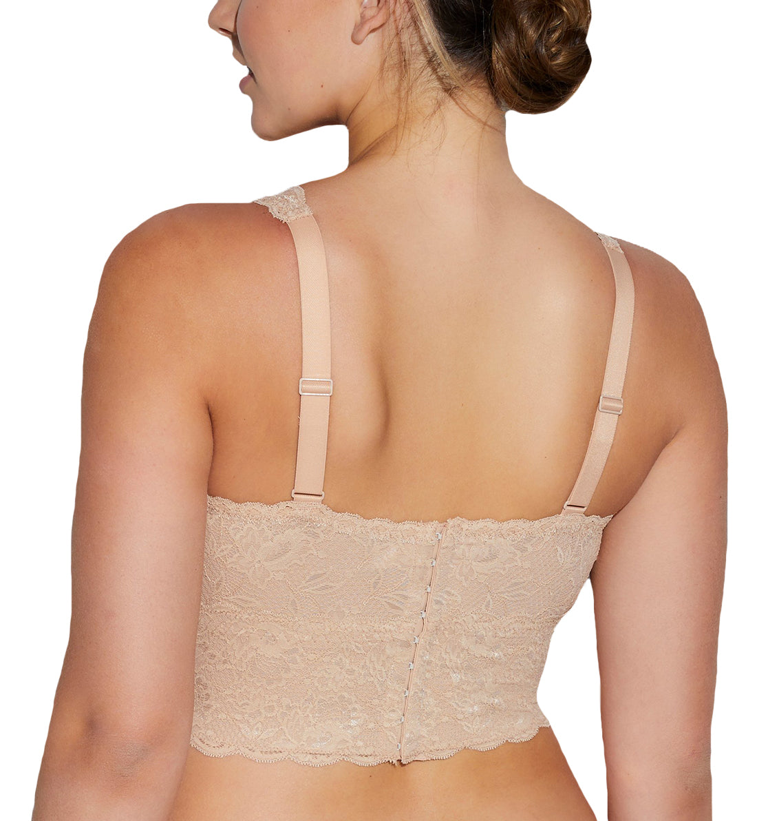 Cosabella Never Say Never CURVY Plungie Longline Bralette (NEVER1385),XS,Sei - Sei,XS