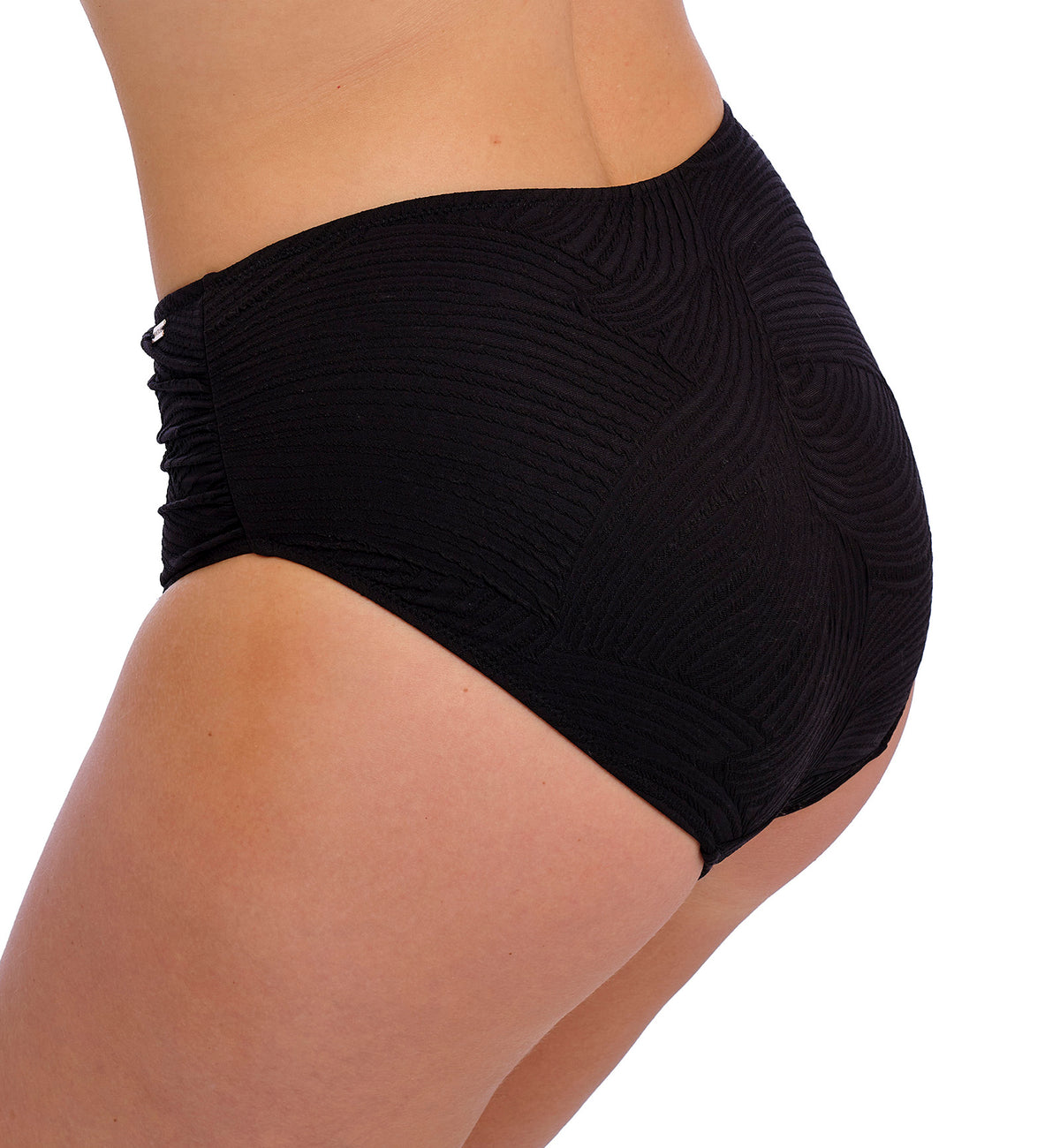 Fantasie Ottawa Deep Gathered Full Swim Brief (6363),Small,Black - Black,Small