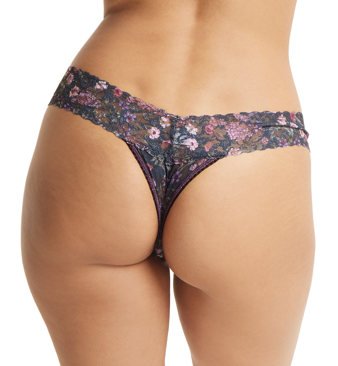 Hanky Panky Signature Lace Printed Low Rise Thong (PR4911P),Myddleton Gardens - Myddleton Gardens,One Size